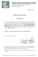 Convocatória para Assembleia Geral Eleitoral de 16/12/2024