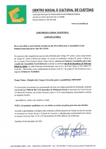 Convocatória para Assembleia Geral Eleitoral de 20/12/2024